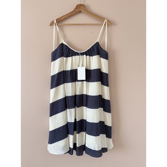COS Dresses & Skirts - COS Gathered Strappy Striped Mini Flowy Babydoll Mini Dress Nautical NWT 14